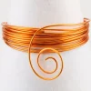Hilo de aluminio naranja azafrán 1,5mm