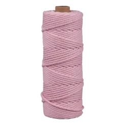 Hilo de macramé Rosa Pastel Rayher 3mm