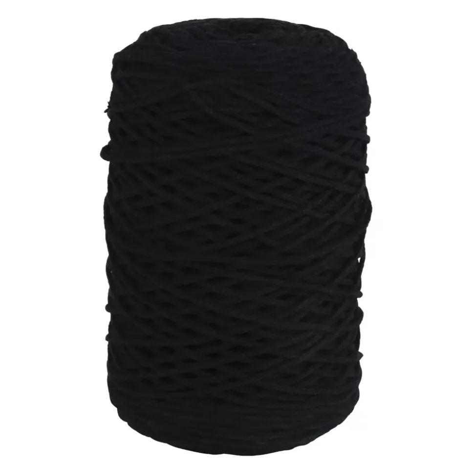 Hilo Macramé Trenzado Reciclado Negro Rayher 2mm