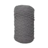 Hilo Macramé Trenzado Reciclado Gris Oscuro Rayher 2mm