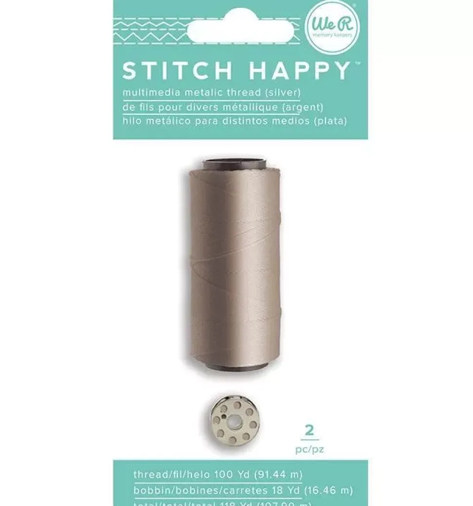 Hilo metálico plata Stitch Happy We R Memory Keepers