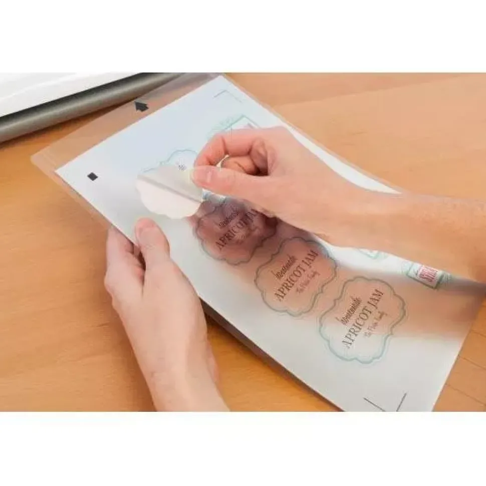 Hojas Adhesivas Imprimibles Plateado Silhouette