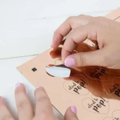 Hojas Adhesivas Imprimibles Oro Rosa Silhouette