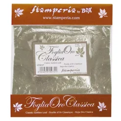 Hojas plata Clásico Stamperia 14x14cm
