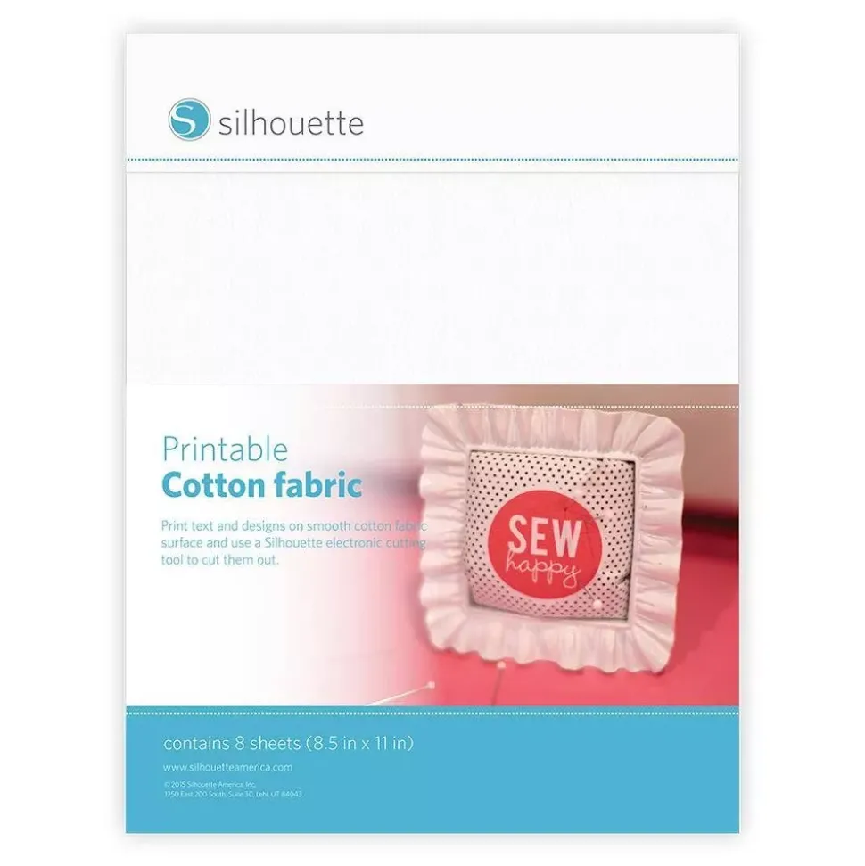 Hojas Tejido Imprimible Blanco Silhouette