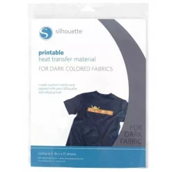 Hojas Transferibles Imprimibles Blanco Silhouette Colores Oscuros A4