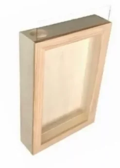 Hucha con Cristal de Madera Artiwood 30x20cm