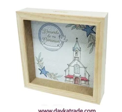 Hucha Cuadrada Recuerdo Comunión Dayka