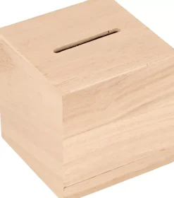 Hucha Cubo de Madera Artemio