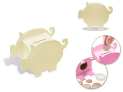 Hucha de Madera Cerdito MultiCraft