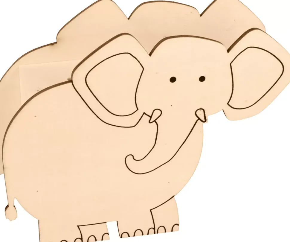 Hucha de Madera Elefante Safari Artemio
