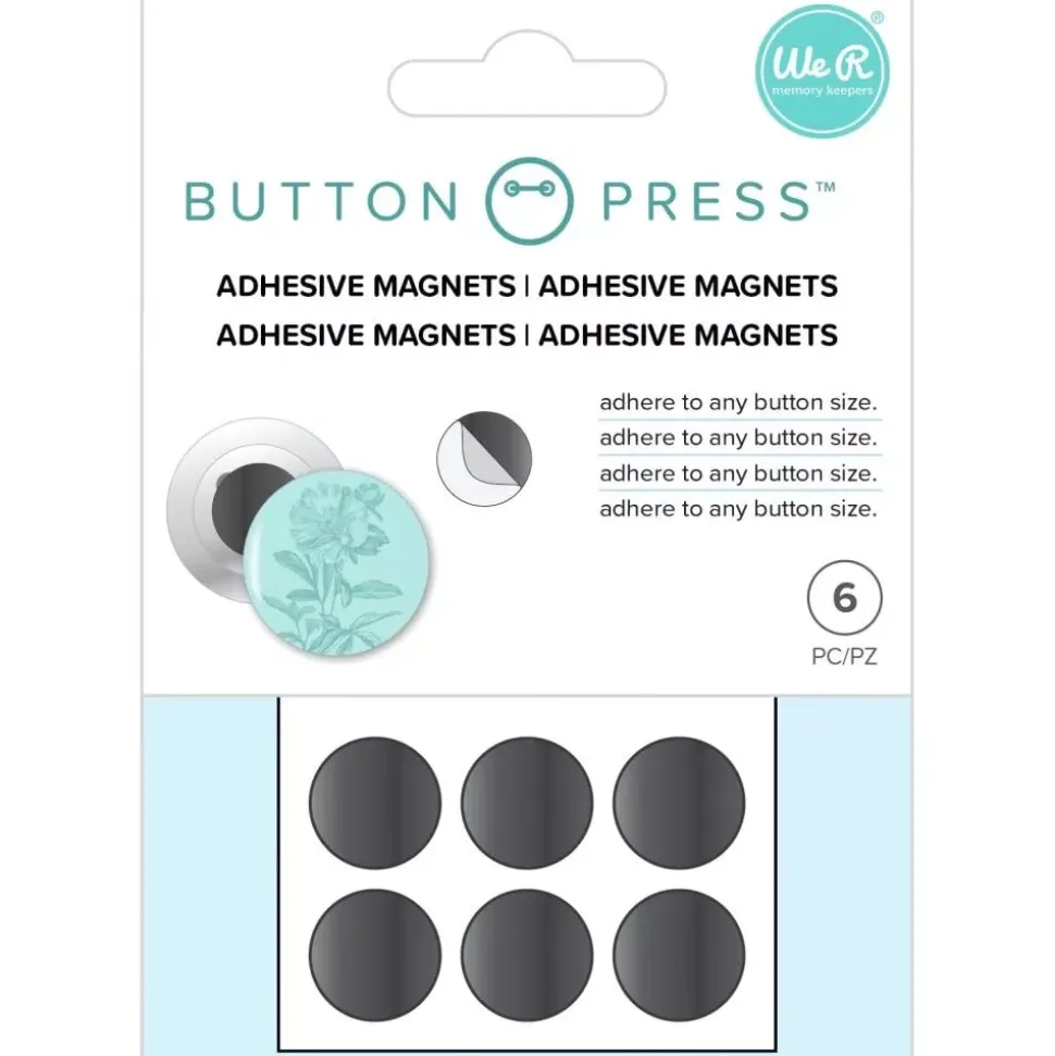 Imanes Adhesivos Button Press We R Memory Keepers