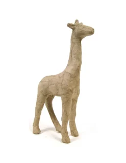 Jirafa pequeña de papel maché Décopatch