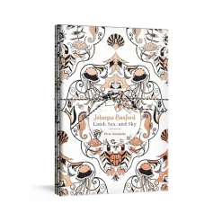 Johanna Basford Land, sea, and sky three colorable notebooks