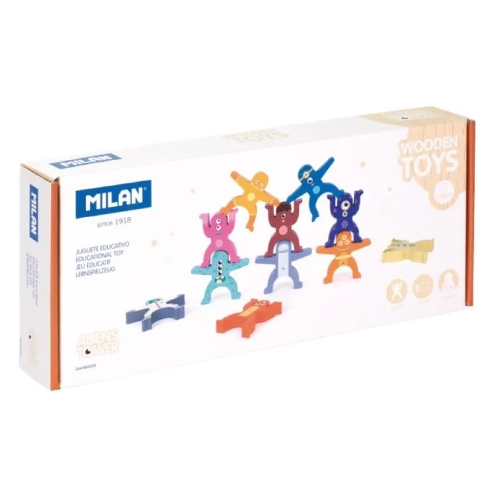 Juguete educativo de madera Aliens Tower Milan