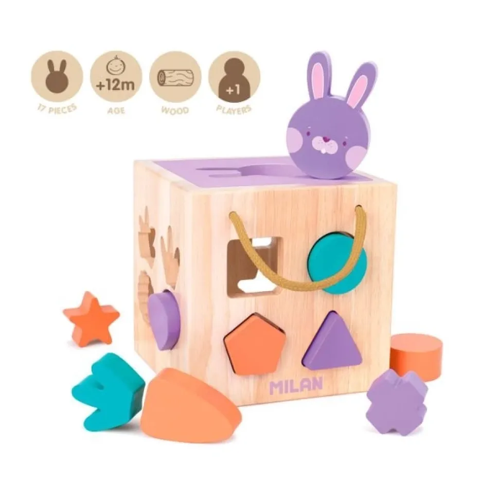 Juguete educativo de madera Rabbit Milan