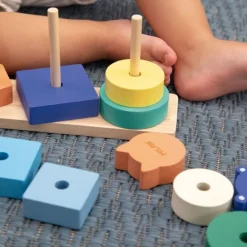 Juguete educativo de madera Animal Towers Milan