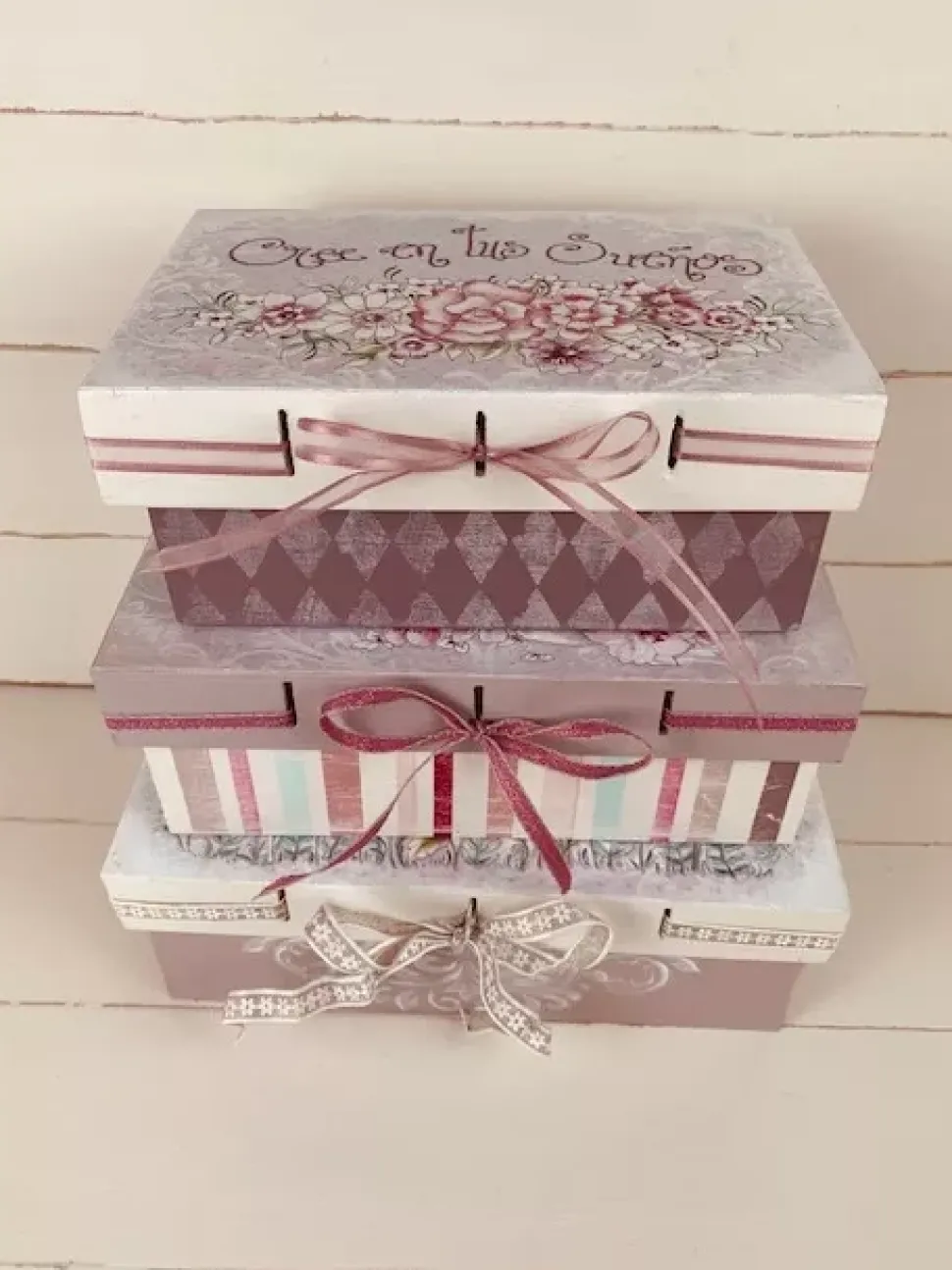 Kit 3 Cajas Prediseñadas "Cree en tus Sueños" Dayka