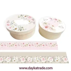 Kit 2 Cajas Prediseñadas Redondas Dayka