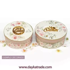 Kit 2 Cajas Prediseñadas Redondas Dayka