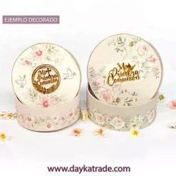 Kit 2 Cajas Prediseñadas Redondas Dayka