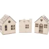 Kit 3 Casitas Caladas para Farol o Macetero Artis Decor