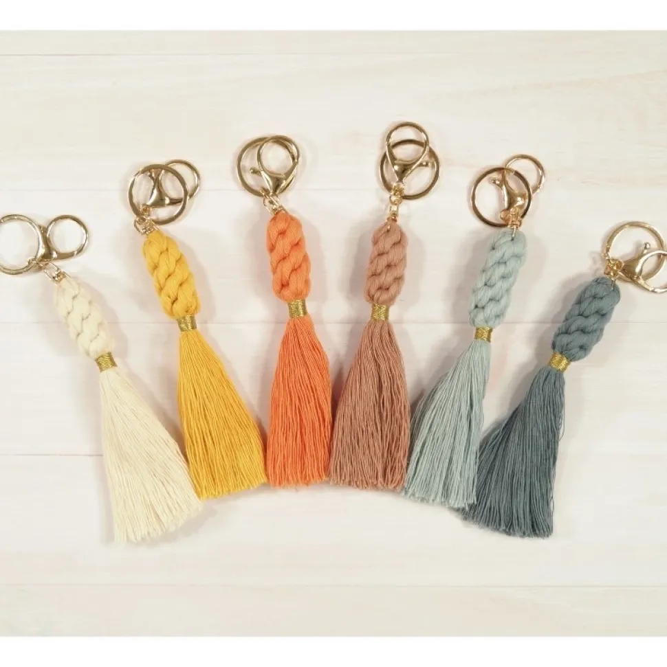 Kit 6 llaveros de macramé Artemio