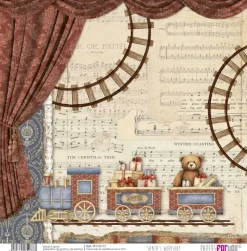 Kit 8 papeles de tela Santa's Workshop PapersForYou 30x30cm