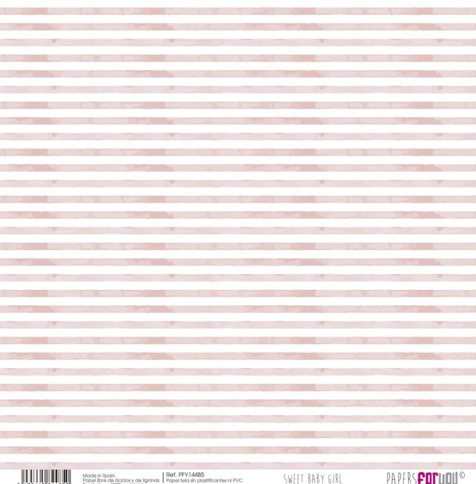 Kit 8 Papeles Tela Sweet Baby Girl PapersForYou 30x30cm