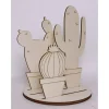 Kit 3 Siluetas de Madera Cactus Grande 38cm
