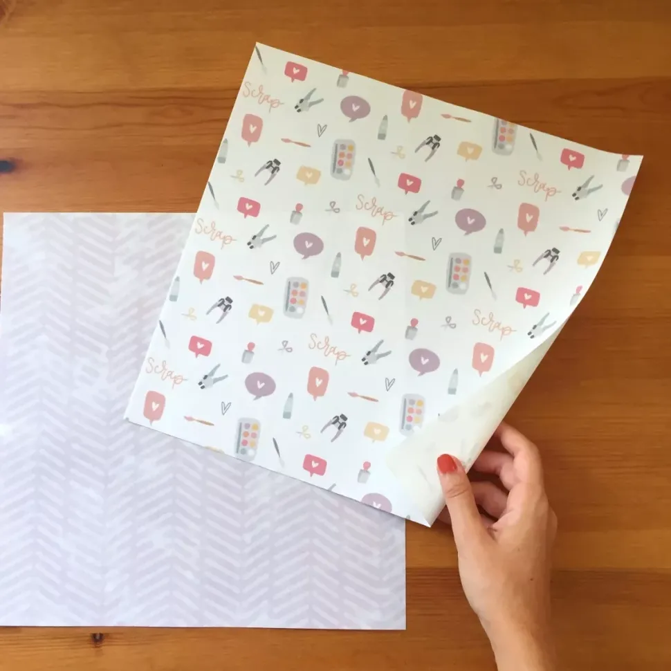 Kit 2 Telas de Encuadernar Scrapera Scrap Power Iriri Estudio 30x30cm