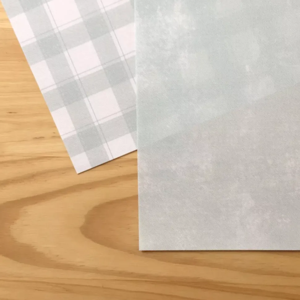 Kit 2 Telas de Encuadernar Celeste Tatita Iriri Estudio 30x30cm