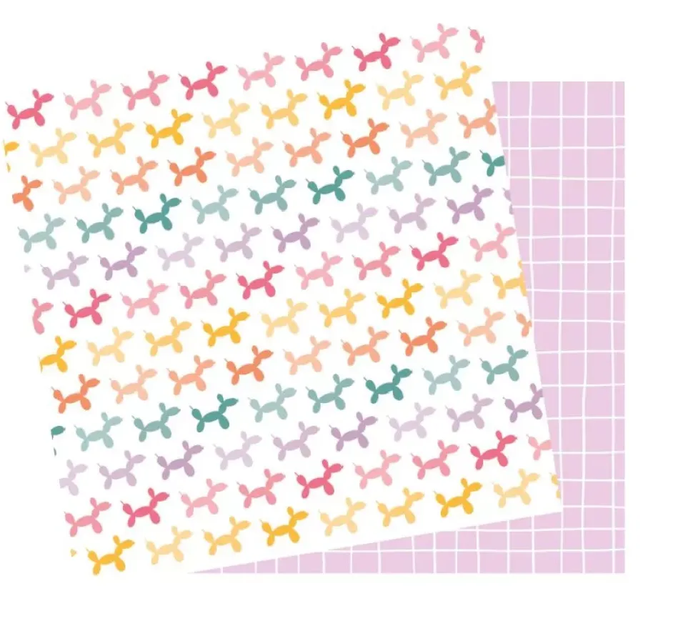 Kit 2 Telas de Encuadernar Perritos Tenderete Iriri Estudio 30x30cm