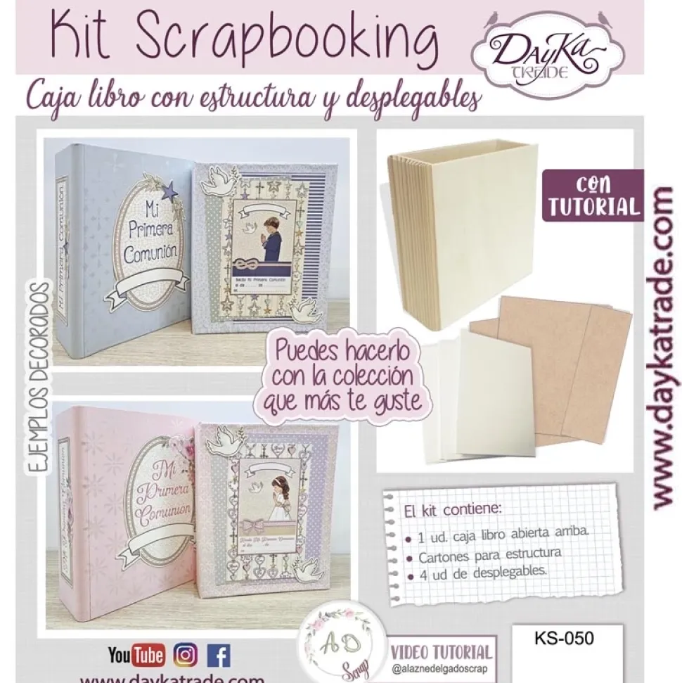 Kit Caja Libro Álbum Amor y Fe Dayka