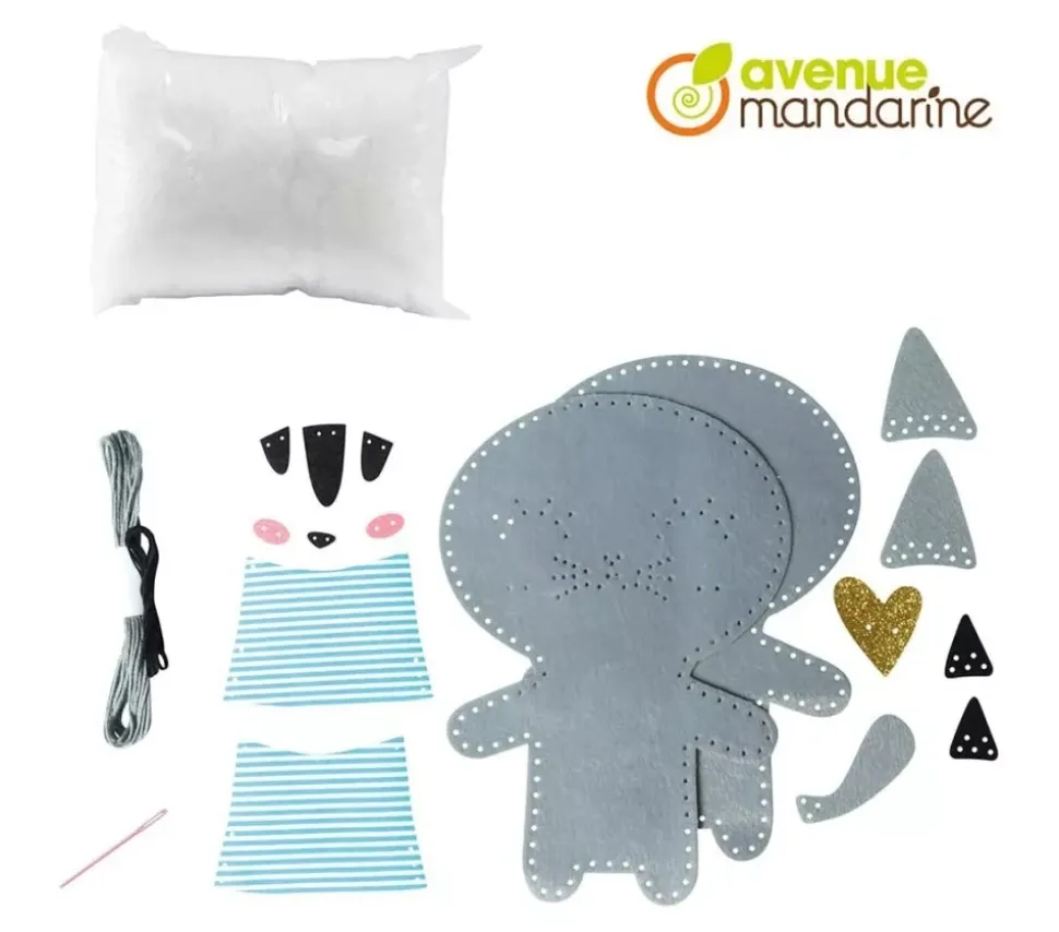 Kit creativo Little Couz'IN Gatita Avenue Mandarine