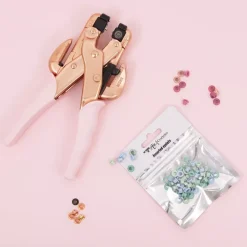 Kit Crop-A-Dile Lila + 180 Ojales