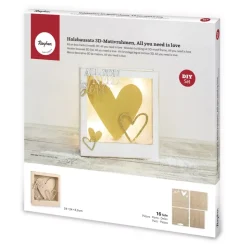 Kit 3D de madera All you need is love