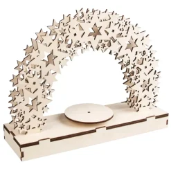 Kit 3D de Madera Arco de Estrellas con Base Giratoria Rayher