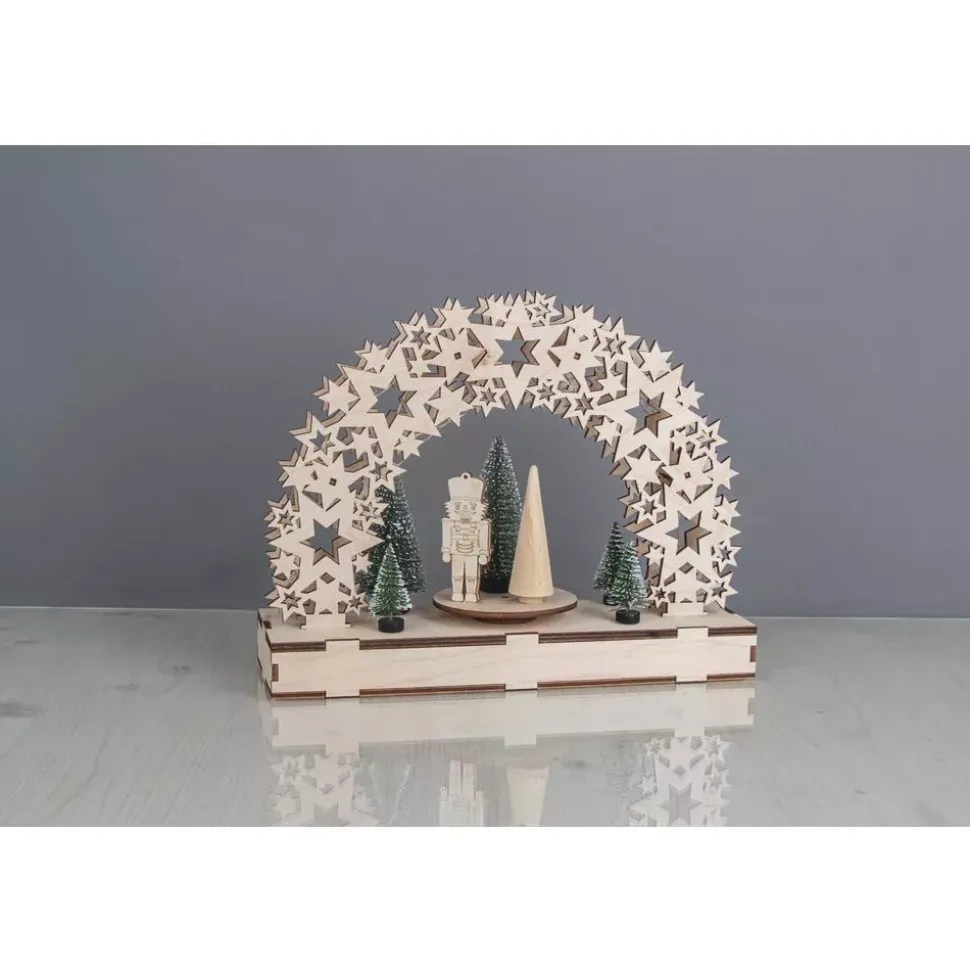 Kit 3D de Madera Arco de Estrellas con Base Giratoria Rayher