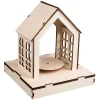 Kit 3D de madera casa con pesebre giratorio Rayher
