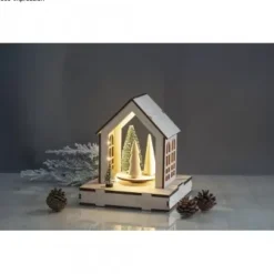 Kit 3D de madera casa con pesebre giratorio Rayher