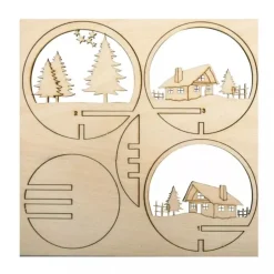 Kit 3D de Madera Chalet Nevado Rayher