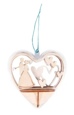 Kit 3D de Madera Corazón Decorativo Pareja Nupcial Rayher