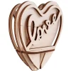 Kit 3D de Madera Corazón Decorativo Rayher