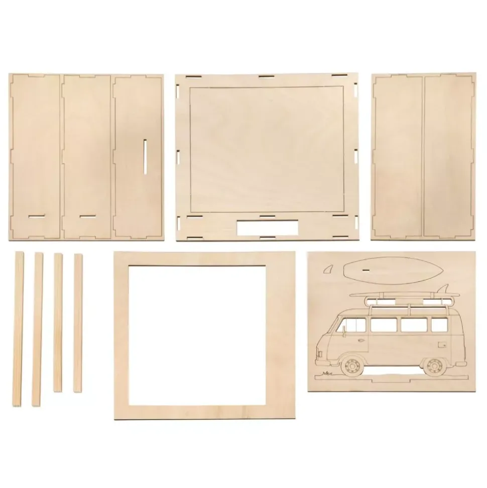 Kit 3D de Madera Furgoneta Camper Rayher