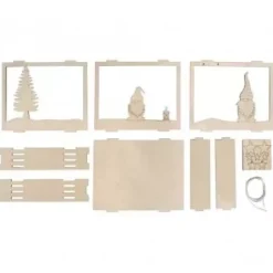 Kit 3D de Madera Gnomos Navideños Rayher