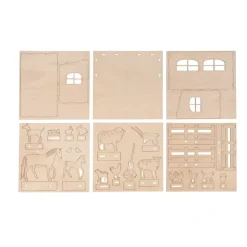 Kit 3D de Madera Granja Rayher