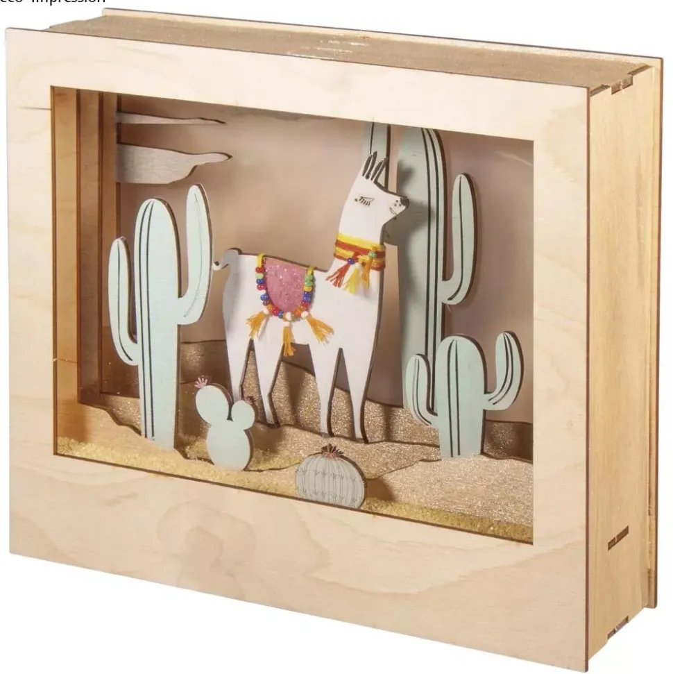 Kit 3D de madera Llama