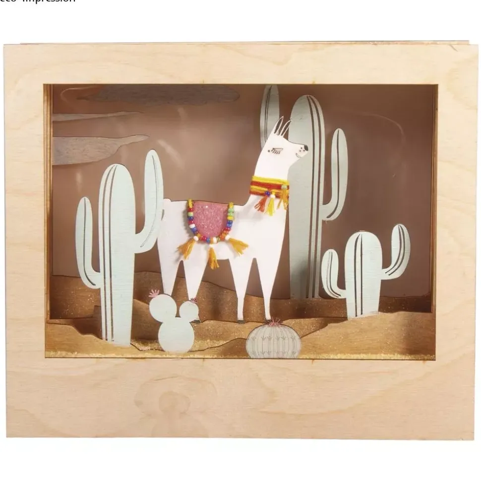 Kit 3D de madera Llama