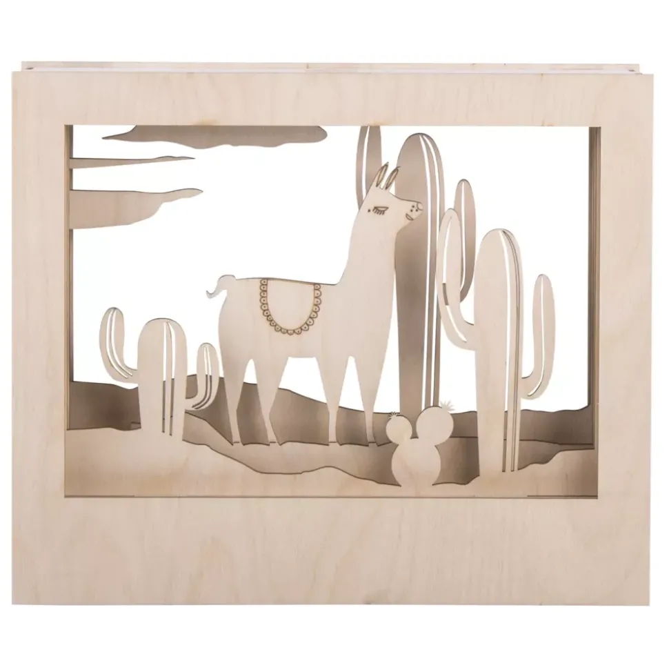Kit 3D de madera Llama